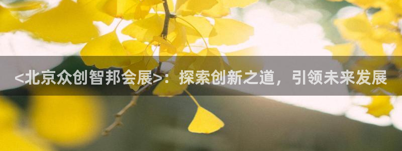 果博东官方网站怎么下载：<北京众创智邦会展>：探索创新之道，引领未来发展
